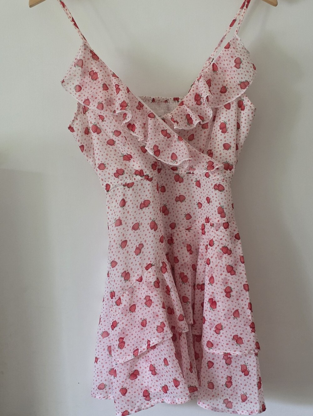 Strawberry mini dress with shorts